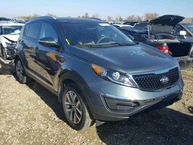 KNDPBCAC4F7693495 - 2015 KIA SPORTAGE L GRAY photo 1