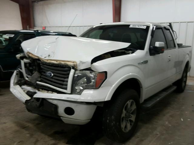 1FTEX1C82AKE14699 - 2010 FORD F150 SUPER WHITE photo 2