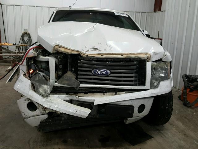 1FTEX1C82AKE14699 - 2010 FORD F150 SUPER WHITE photo 7