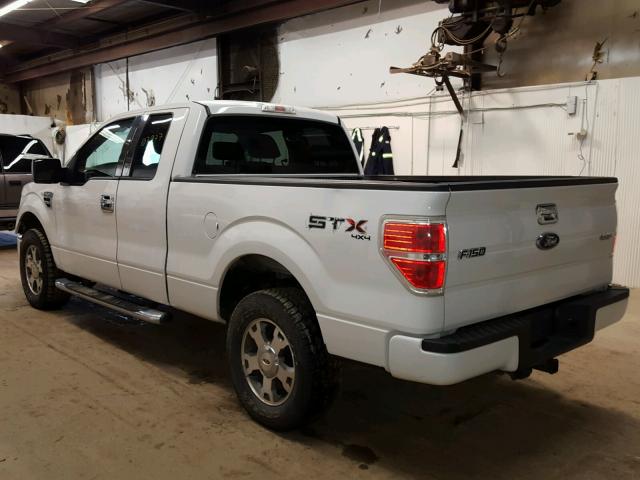 1FTRX14819KB57966 - 2009 FORD F150 SUPER WHITE photo 3