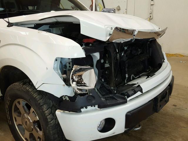 1FTRX14819KB57966 - 2009 FORD F150 SUPER WHITE photo 9