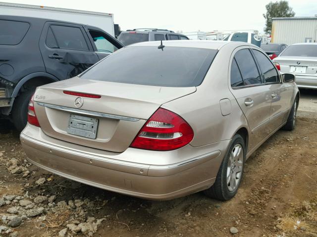 WDBUF26J85A688681 - 2005 MERCEDES-BENZ E GOLD photo 4