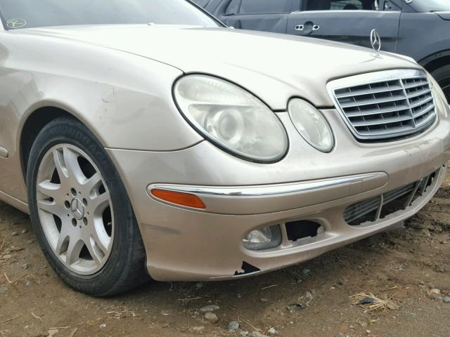 WDBUF26J85A688681 - 2005 MERCEDES-BENZ E GOLD photo 9