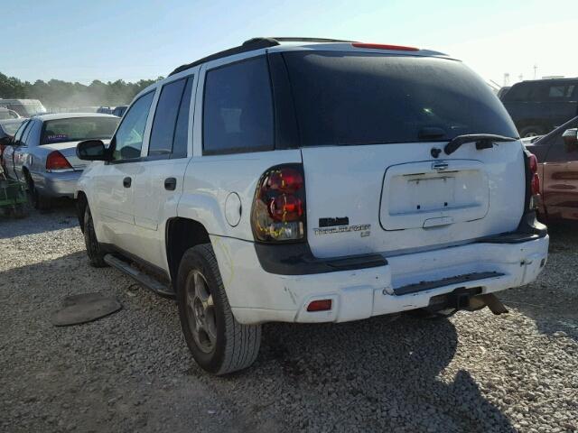 1GNDS13S672302283 - 2007 CHEVROLET TRAILBLAZE WHITE photo 3