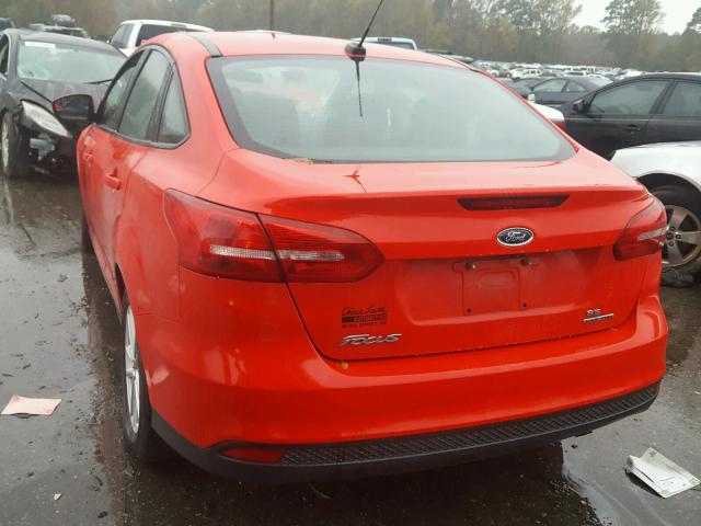 1FADP3F2XFL201487 - 2015 FORD FOCUS SE RED photo 3