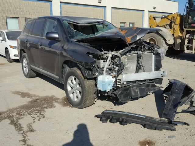 5TDZA3EH9DS037118 - 2013 TOYOTA HIGHLANDER GRAY photo 1