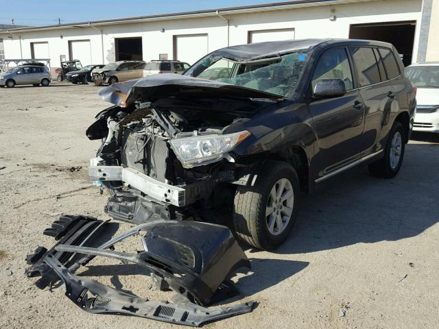 5TDZA3EH9DS037118 - 2013 TOYOTA HIGHLANDER GRAY photo 2