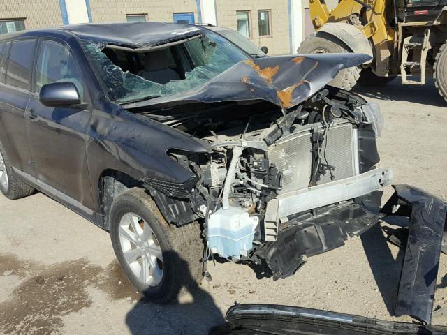 5TDZA3EH9DS037118 - 2013 TOYOTA HIGHLANDER GRAY photo 9