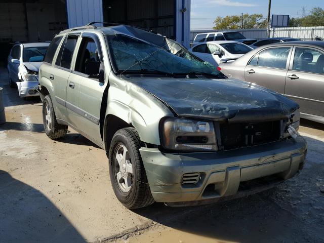 1GNDS13S032280548 - 2003 CHEVROLET TRAILBLAZE GREEN photo 1