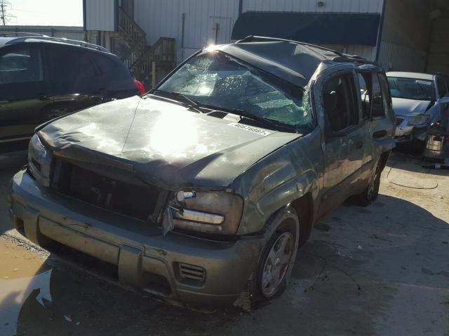 1GNDS13S032280548 - 2003 CHEVROLET TRAILBLAZE GREEN photo 2