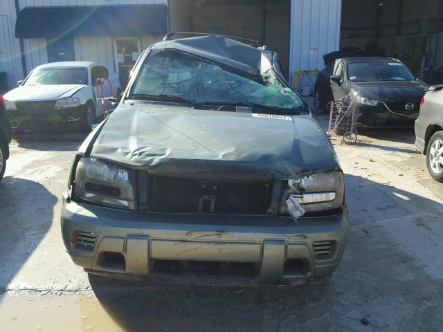 1GNDS13S032280548 - 2003 CHEVROLET TRAILBLAZE GREEN photo 9