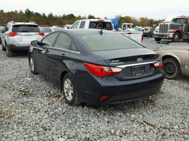 5NPEB4AC7EH916815 - 2014 HYUNDAI SONATA GLS BLACK photo 3