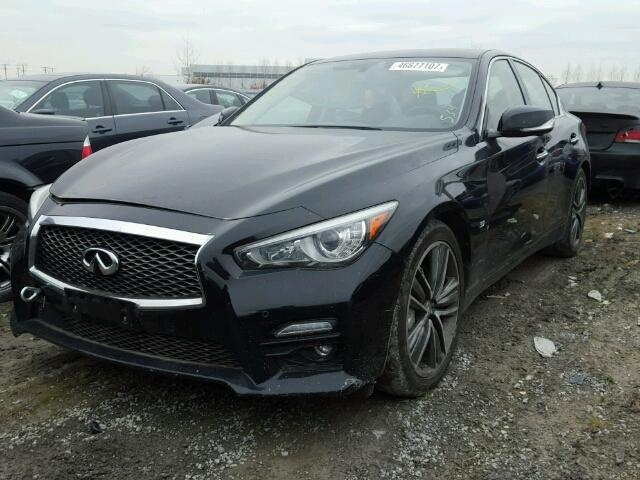 JN1BV7AR3EM700601 - 2014 INFINITI Q50 BASE BLACK photo 2