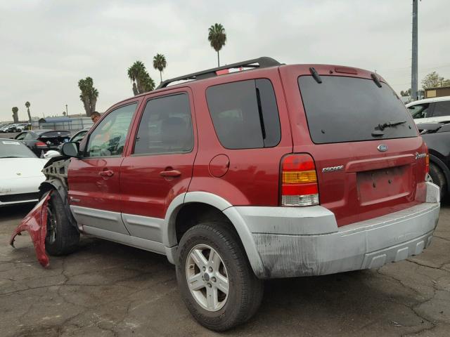 1FMCU59HX7KA92512 - 2007 FORD ESCAPE HEV RED photo 3