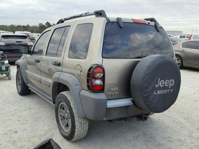 1J4GL38K95W722921 - 2005 JEEP LIBERTY RE TAN photo 3