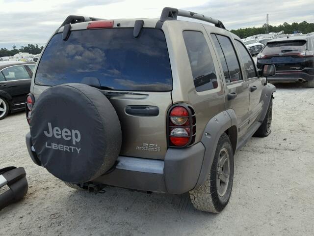 1J4GL38K95W722921 - 2005 JEEP LIBERTY RE TAN photo 4