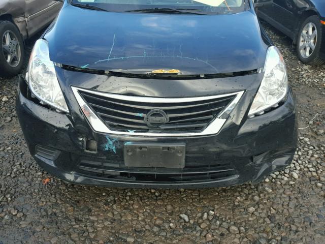 3N1CN7AP6EK443453 - 2014 NISSAN VERSA S BLACK photo 9