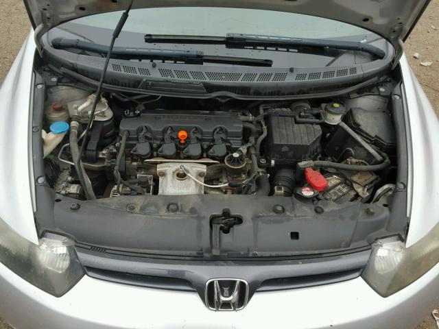 2HGFG12878H569533 - 2008 HONDA CIVIC EX SILVER photo 7