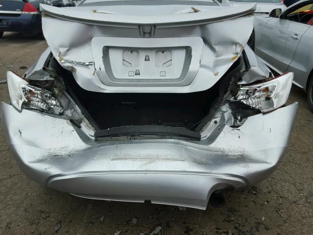 2HGFG12878H569533 - 2008 HONDA CIVIC EX SILVER photo 9