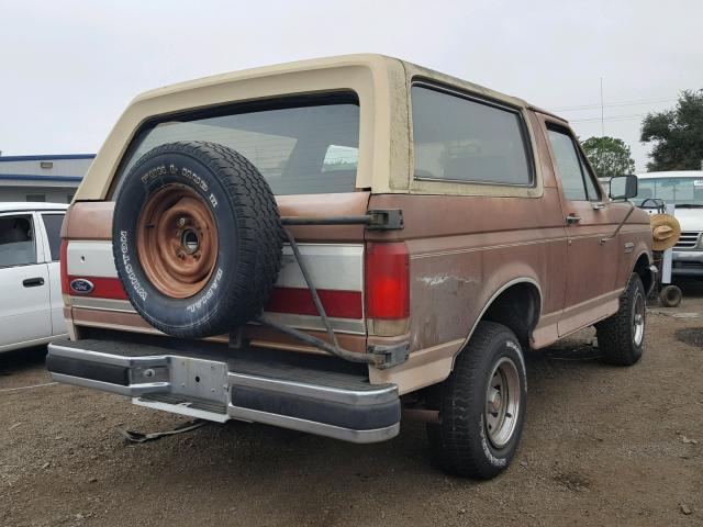 1FMEU15H1JLA66826 - 1988 FORD BRONCO U10 TAN photo 4