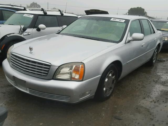 1G6KD54Y22U280013 - 2002 CADILLAC DEVILLE SILVER photo 2
