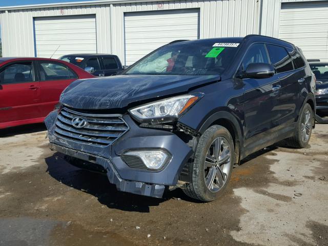 KM8SR4HFXFU108461 - 2015 HYUNDAI SANTA FE G BLUE photo 2