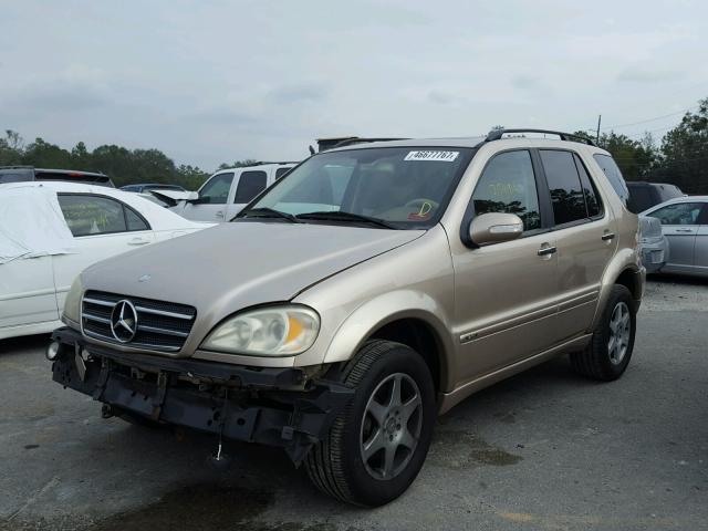 4JGAB75EX3A419351 - 2003 MERCEDES-BENZ ML 500 GOLD photo 2