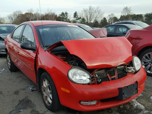 1P3ES46C9YD550567 - 2000 PLYMOUTH NEON BASE 红色 照片 1