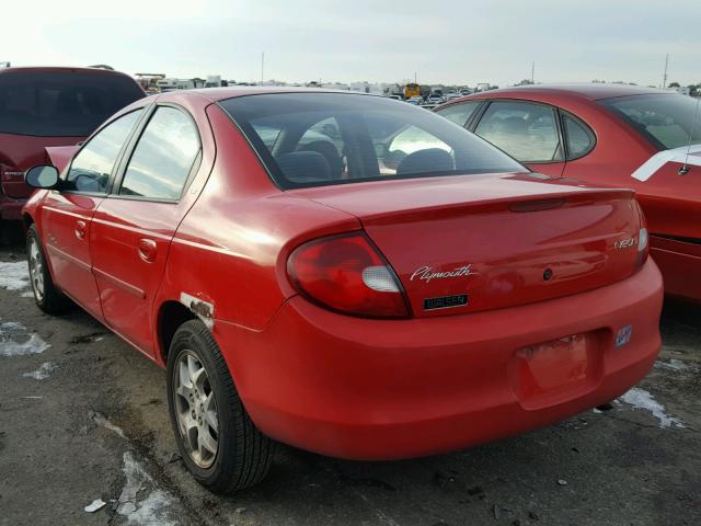 1P3ES46C9YD550567 - 2000 PLYMOUTH NEON BASE 红色 照片 3