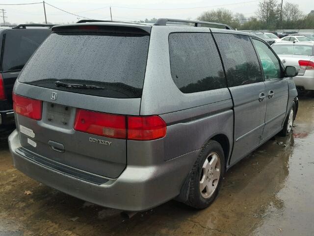 2HKRL186X1H550100 - 2001 HONDA ODYSSEY EX BLUE photo 4