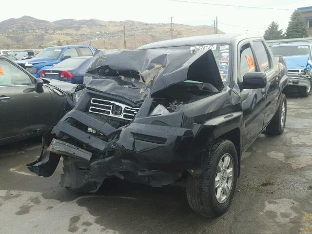 2HJYK16447H547089 - 2007 HONDA RIDGELINE BLACK photo 2