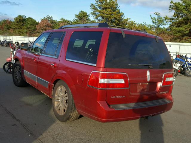 5LMFU28587LJ07647 - 2007 LINCOLN NAVIGATOR RED photo 3