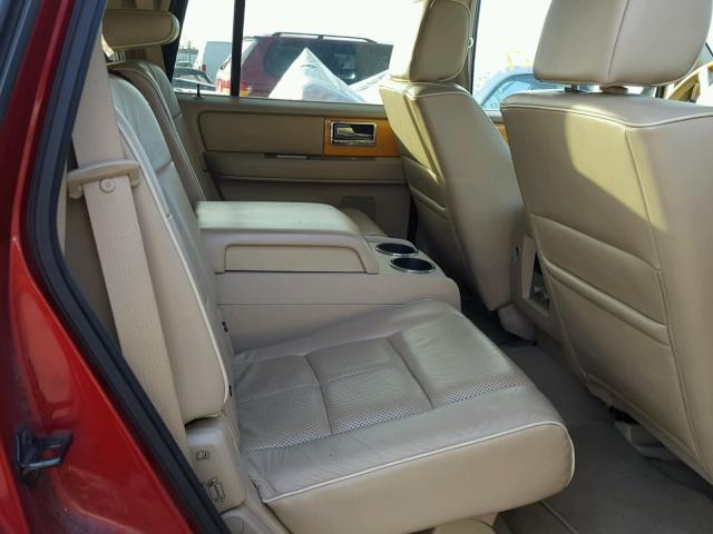 5LMFU28587LJ07647 - 2007 LINCOLN NAVIGATOR RED photo 6