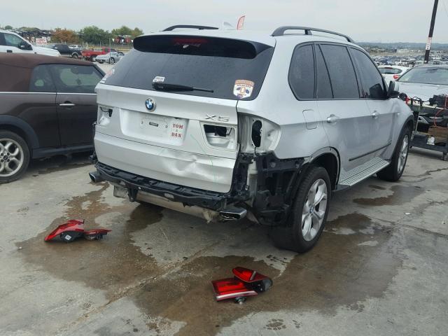 5UXZV8C5XDL899337 - 2013 BMW X5 XDRIVE5 SILVER photo 4