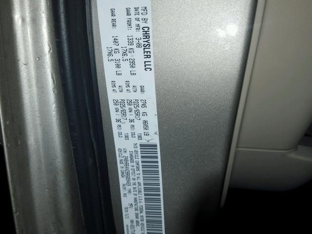 2A8HR64X28R689469 - 2008 CHRYSLER TOWN & COU TAN photo 10