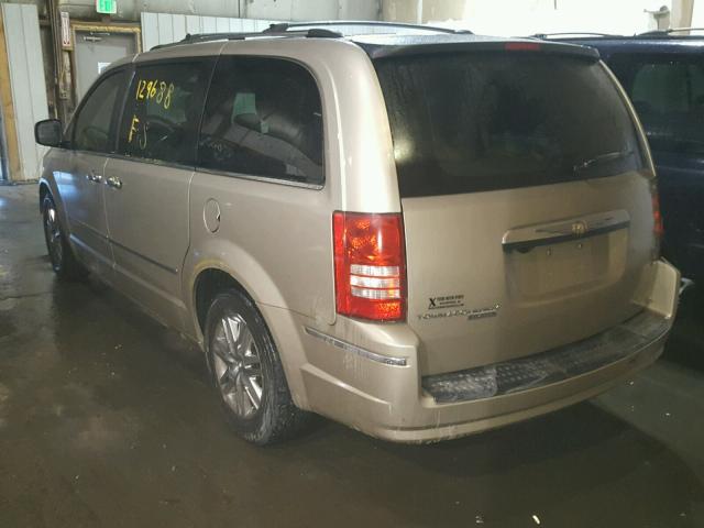 2A8HR64X28R689469 - 2008 CHRYSLER TOWN & COU TAN photo 3