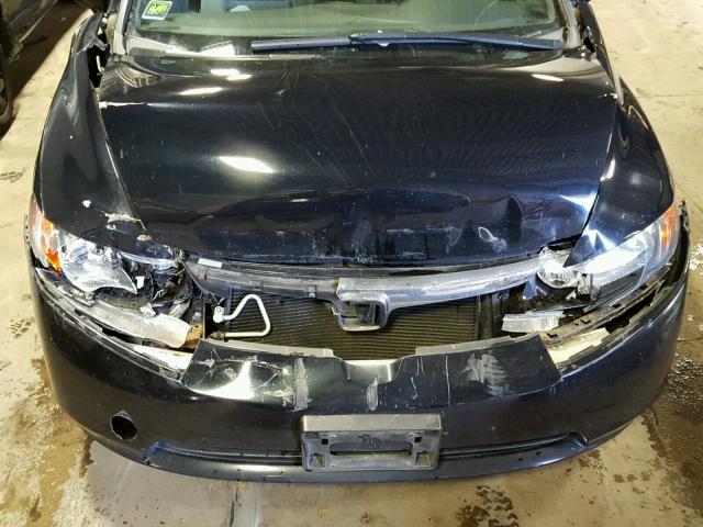 1HGFA16857L134538 - 2007 HONDA CIVIC EX შავი ფოტო 7