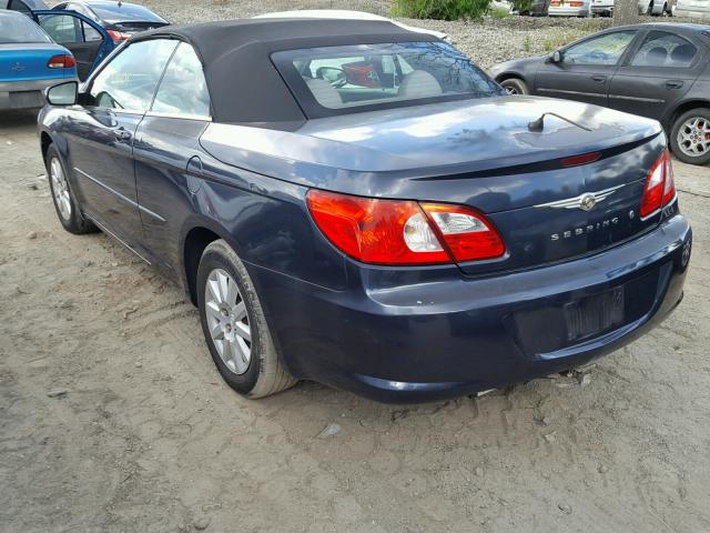 1C3LC45K98N674169 - 2008 CHRYSLER SEBRING BLUE photo 3