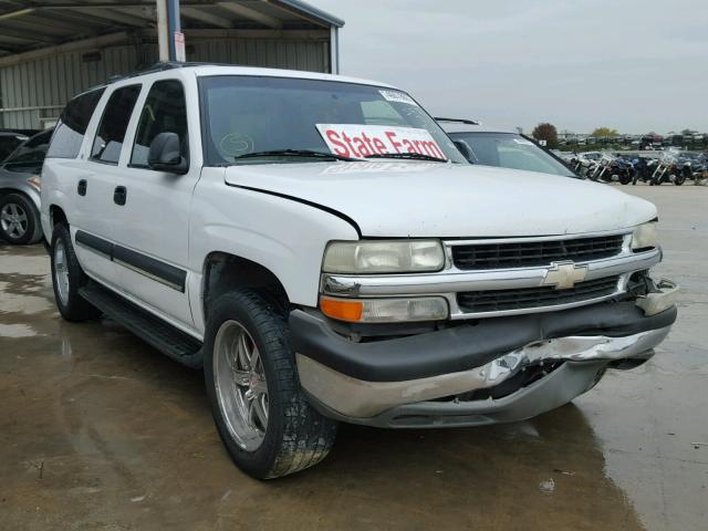 3GNEC16Z02G151080 - 2002 CHEVROLET SUBURBAN C WHITE photo 1