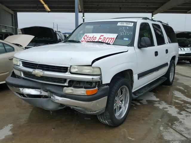 3GNEC16Z02G151080 - 2002 CHEVROLET SUBURBAN C WHITE photo 2