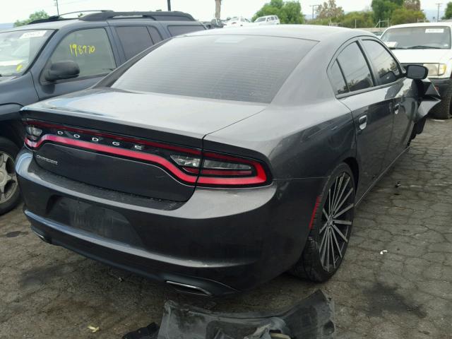 2C3CDXBG9GH242171 - 2016 DODGE CHARGER SE CHARCOAL photo 4