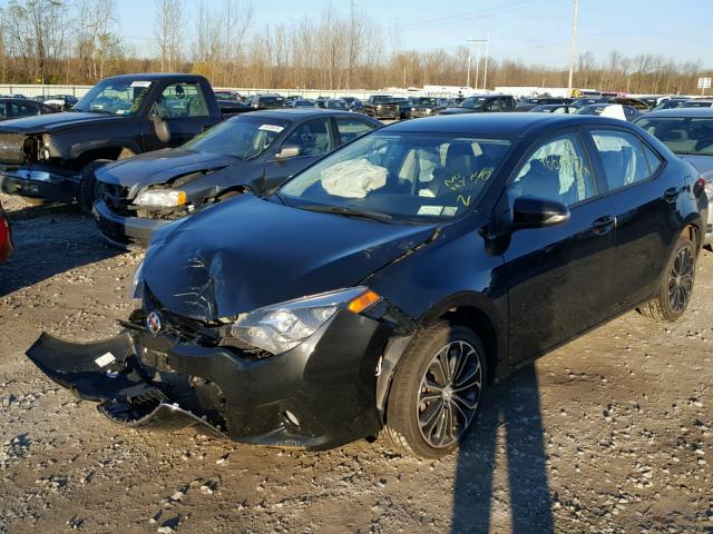 2T1BURHE0GC633776 - 2016 TOYOTA COROLLA L BLACK photo 2