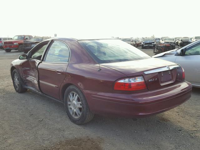 1MEFM55S25A628129 - 2005 MERCURY SABLE LS P BURGUNDY photo 3