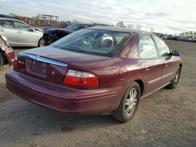 1MEFM55S25A628129 - 2005 MERCURY SABLE LS P BURGUNDY photo 4