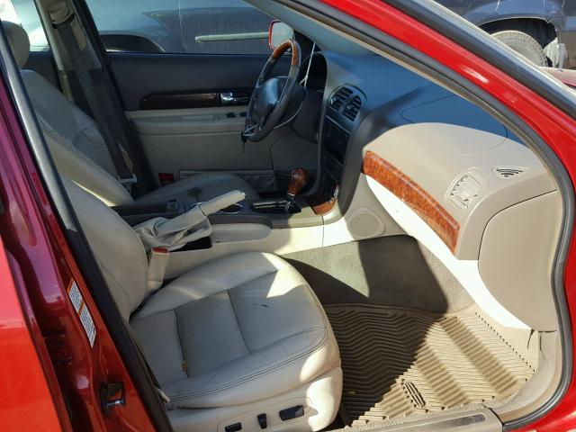 1LNHM86SX2Y672808 - 2002 LINCOLN LS RED photo 5