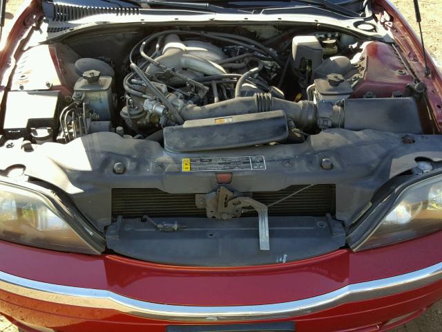 1LNHM86SX2Y672808 - 2002 LINCOLN LS RED photo 7