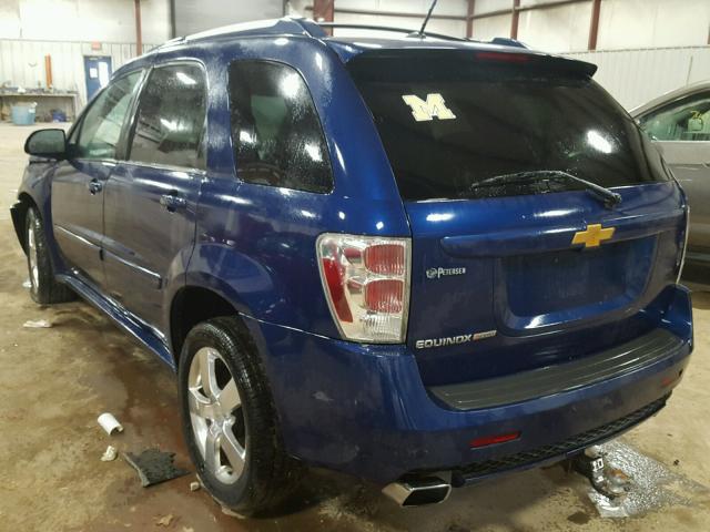 2CNDL937896237275 - 2009 CHEVROLET EQUINOX SP BLUE photo 3