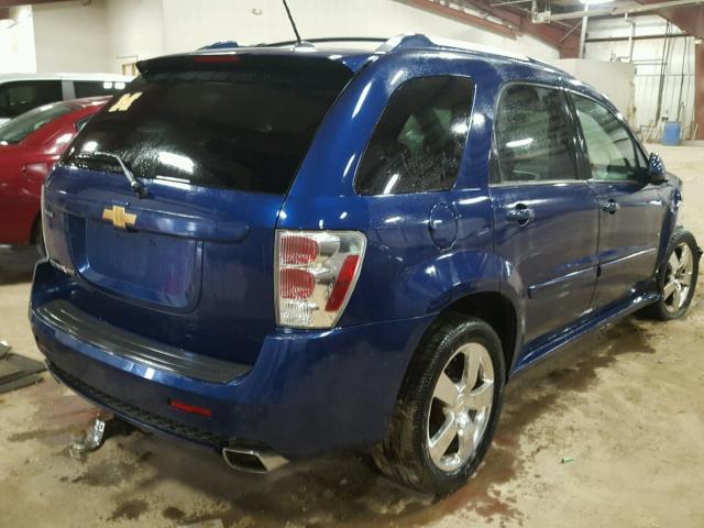 2CNDL937896237275 - 2009 CHEVROLET EQUINOX SP BLUE photo 4