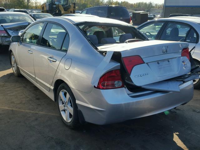 2HGFA16828H524429 - 2008 HONDA CIVIC EX SILVER photo 3