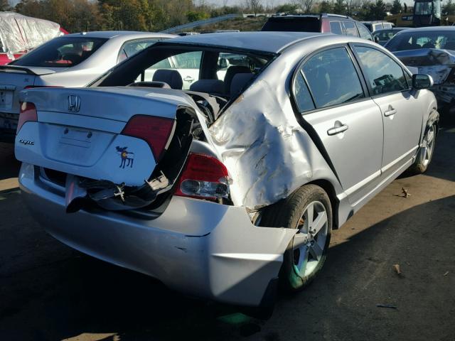 2HGFA16828H524429 - 2008 HONDA CIVIC EX SILVER photo 4